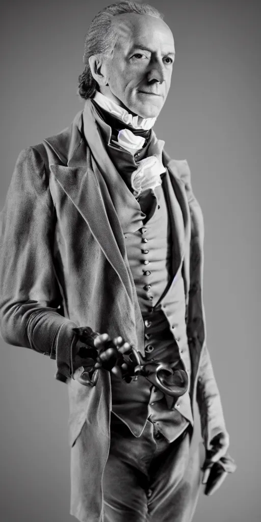 Image similar to Portrait of Alexander Hamilton, Sigma 35mm f/1.4 with studio lighting