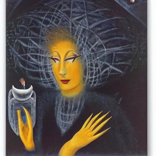 Image similar to Rollypolly by Remedios Varo