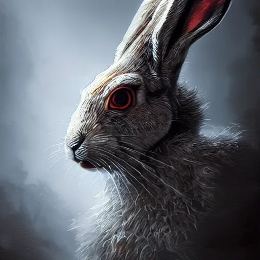 hare with glowing white eyes, hyperdetailed, | Stable Diffusion | OpenArt