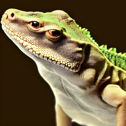 Image similar to a lizzard - dog - hybrid, animal photography