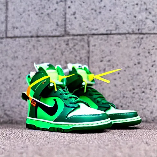 Image similar to nike dunk off - white pine green photograph