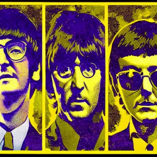 Image similar to The beatles, honeycomb art