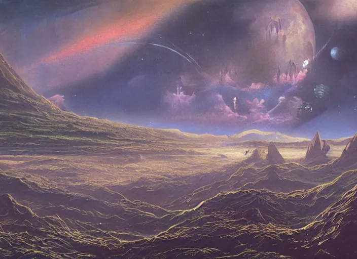 Prompt: matte painting, tony roberts