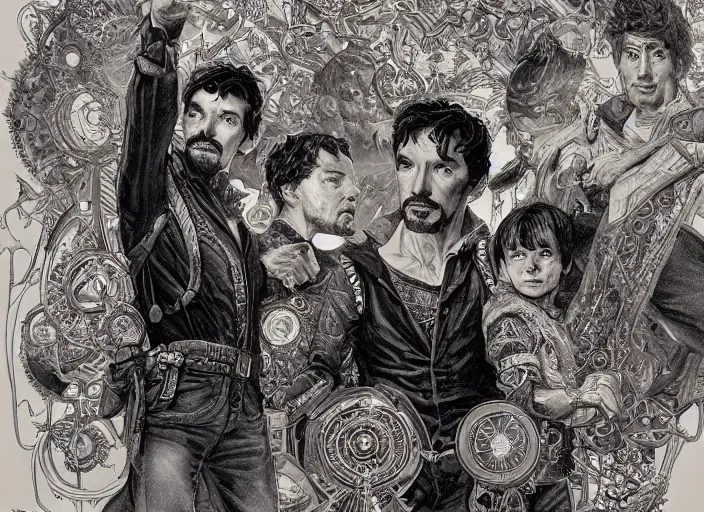 Image similar to a highly detailed intricate portrait of stephen strange, james gurney, james jean