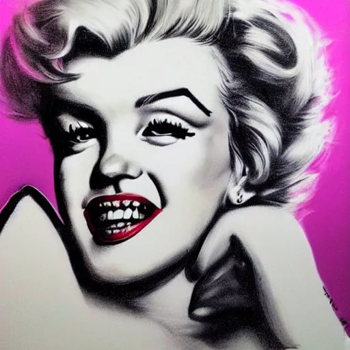 Prompt: portrait of a punk Marilyn Monroe, highly detailed, sharp focus, art station,