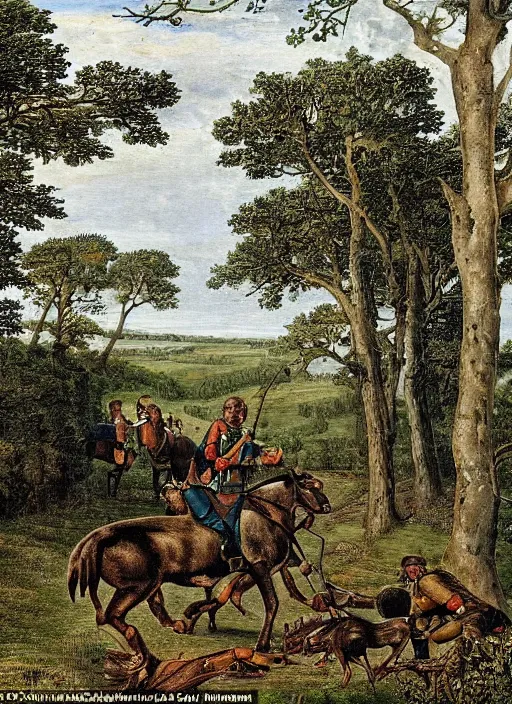 Image similar to The New Forest was once the stomping ground of William the Conqueror, who claimed it as his ownin 1079. He restricted use of the forest so that only he and the aristocracy could use it – to hunt wild boar and deer. In 1100, one of William’s sons was killed by an arrow while hunting there; another son suffered a similar death some years earlier (the exact year is unknown). Many think this was revenge on William for claiming the forest as his own and forcing the locals out.