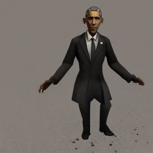 Prompt: obama in TF2 as the spy, high quality SFM Render, TF2 Spy