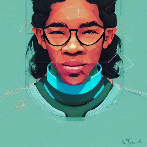 Prompt: Young Thug profile picture by Sachin Teng, asymmetrical, Organic Painting , Matte Painting, geometric shapes, hard edges, graffiti, street art:2 by Sachin Teng:4