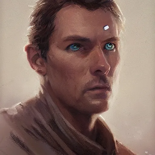 Image similar to portrait of a man by Greg Rutkowski, Col Skywalker from the Star Wars Expanded Universe, he has about 30 years old, highly detailed portrait, digital painting, artstation, concept art, smooth, sharp foccus ilustration, Artstation HQ