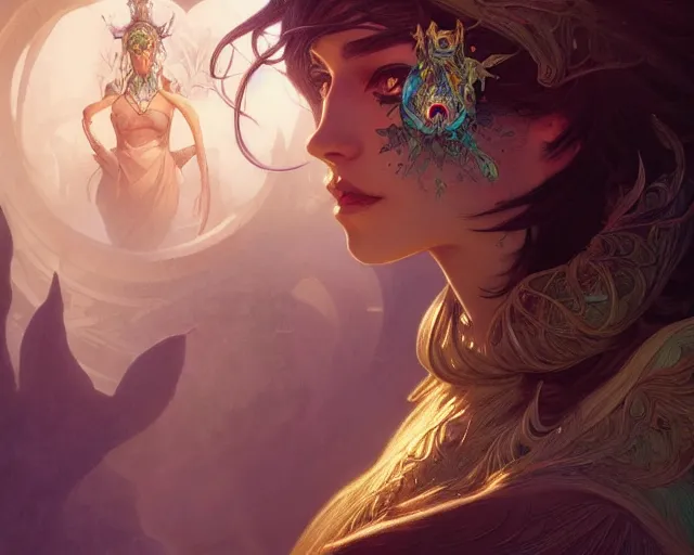 Image similar to photography of chris ofili, deep focus, d & d, fantasy, intricate, elegant, highly detailed, digital painting, artstation, concept art, matte, sharp focus, illustration, hearthstone, art by artgerm and greg rutkowski and alphonse mucha