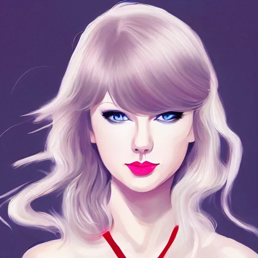 Image similar to Taylor Swift as Hinata, DeviantArt, ArtStation