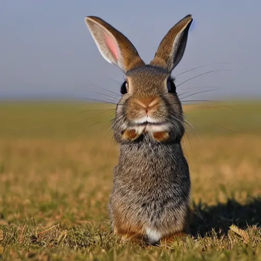 Image similar to a rabbit flying an airplane