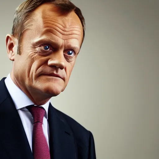 Prompt: Donald Tusk in a still from the american sitcom The Office