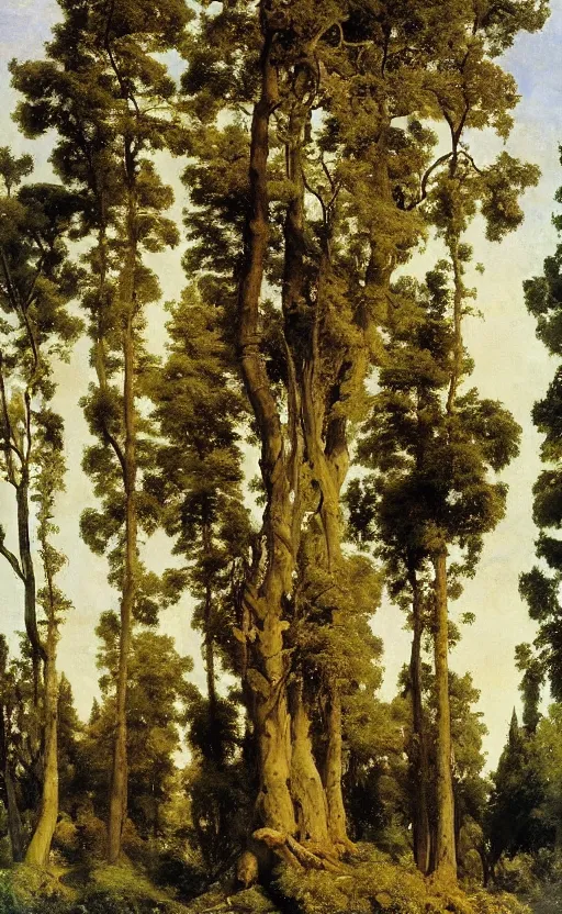 Image similar to atlas textures of trees, white background eugene von guerard, ivan shishkin, john singer sargent