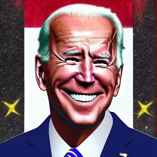 Image similar to Joe Biden as big chungus