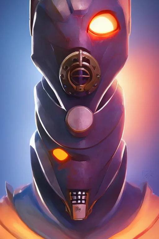 Image similar to epic mask helmet robot ninja portrait stylized as fornite style game design fanart by concept artist gervasio canda, behance hd by jesper ejsing, by rhads, makoto shinkai and lois van baarle, ilya kuvshinov, rossdraws global illumination radiating a glowing aura global illumination ray tracing hdr render in unreal engine 5