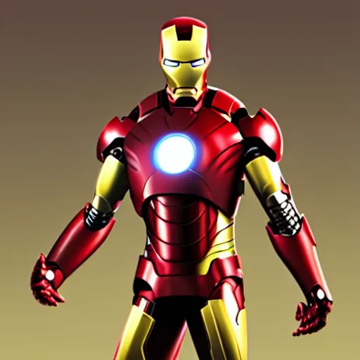 Prompt: photoshop artwork of iron man