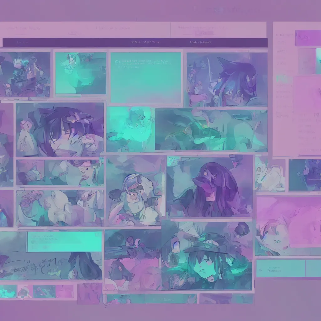 Image similar to pastel twitch panel design