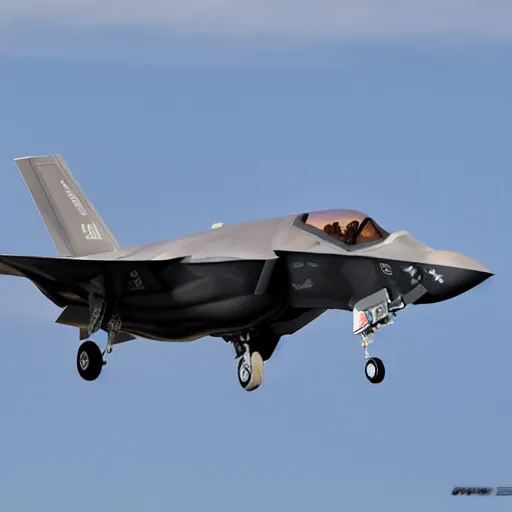 Image similar to The F-35 in the style of the Space Shuttle, black belly, white cloth top