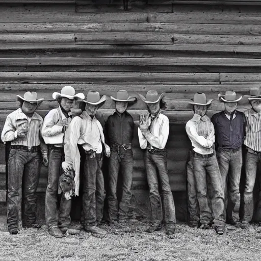 Image similar to eighteen cowboys, photography