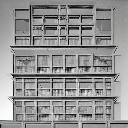 Image similar to “a facade designed by M.C. Escher”