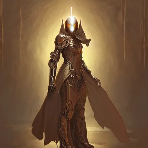 Prompt: beautiful magical warforged construct humanoid wood steel hooded cloak holy warrior, intricate, elegant, highly detailed, digital painting, artstation, concept art, smooth, sharp focus, illustration, art by artgerm and greg rutkowski and alphonse mucha and loish and wlop