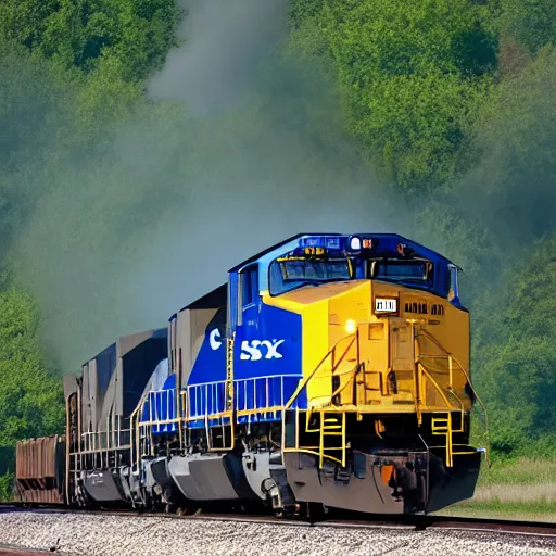 Image similar to csx locomotive with wings
