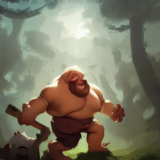 Prompt: gragas by greg rutkowski