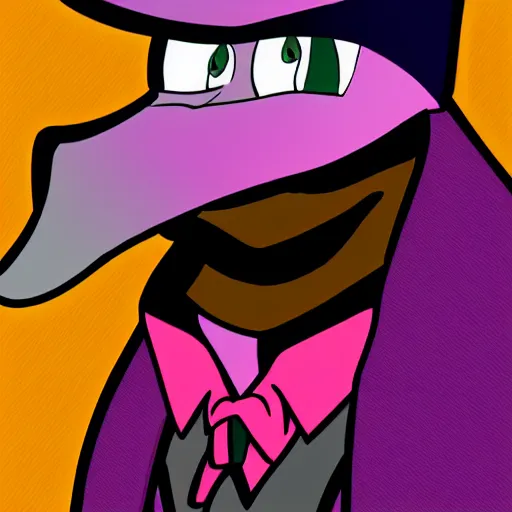 Prompt: darkwing duck if he was a human, photograph