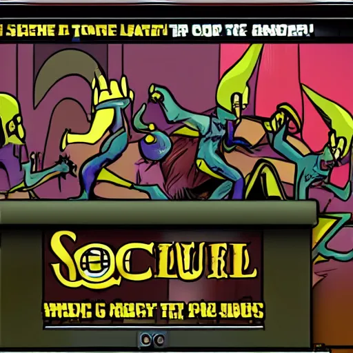 Image similar to the church of scientology newgrounds flash game