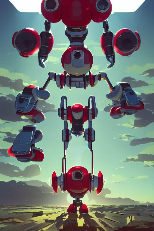 Image similar to metabots medabots medarotto medarot robot minimalist comics, behance hd by jesper ejsing, by rhads, makoto shinkai and lois van baarle, ilya kuvshinov, rossdraws global illumination ray tracing hdr radiating a glowing aura