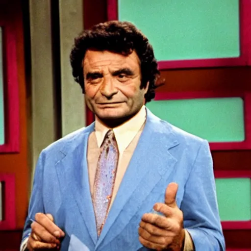 Image similar to A still of Peter Falk on Match Game '73