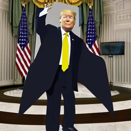 Image similar to Donald trump In batman costume, Photorealistic, 8k