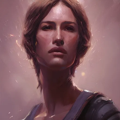 Image similar to portrait of a woman by Greg Rutkowski, Jaina Solo from the Star Wars Expanded Universe, highly detailed portrait, digital painting, artstation, concept art, smooth, sharp foccus ilustration, Artstation HQ