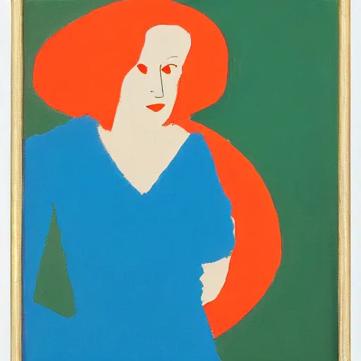 Prompt: painting of woman by oscar bluemner