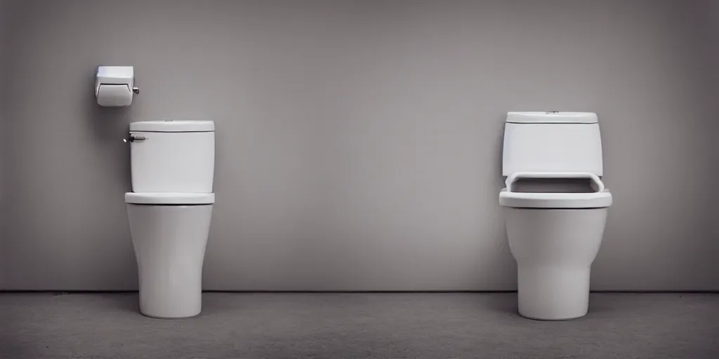 Image similar to “impossible toilet advertisement , 8k HD, hyperrealistic, 35mm film still”