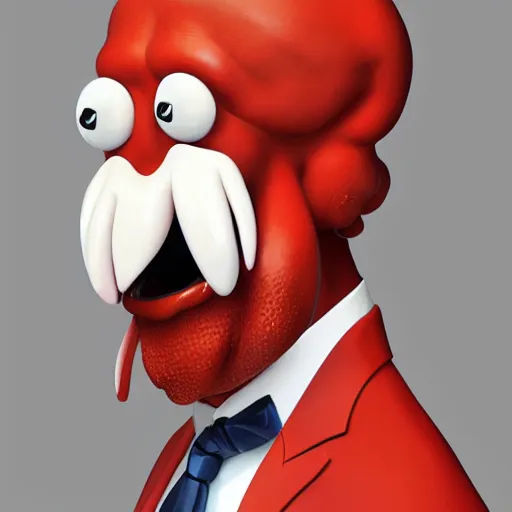 Image similar to Dr. Zoidberg , made by Stanley Artgerm Lau, WLOP, Rossdraws, ArtStation, CGSociety, concept art, cgsociety, octane render, trending on artstation, artstationHD, artstationHQ, unreal engine, 4k, 8k,