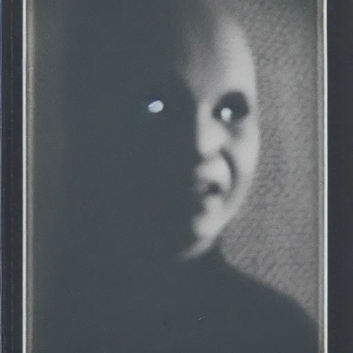Prompt: the only polaroid of the entity ever captured