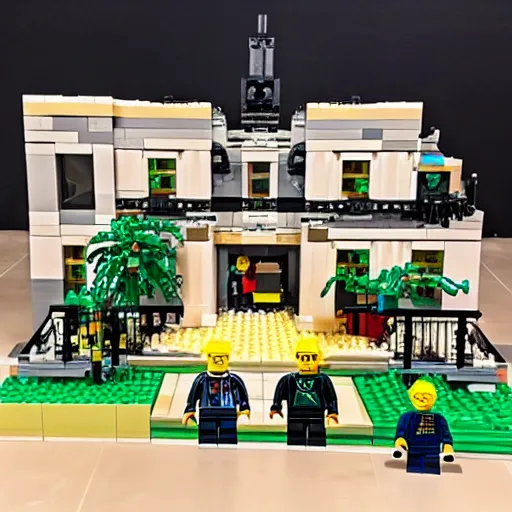 Image similar to Mar-A-Lago FBI raid Lego set