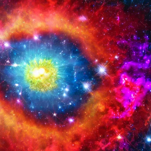 Prompt: A supernova made of flowers, NASA Photography, space, award winning photography, colorful, highly detailed, 8K