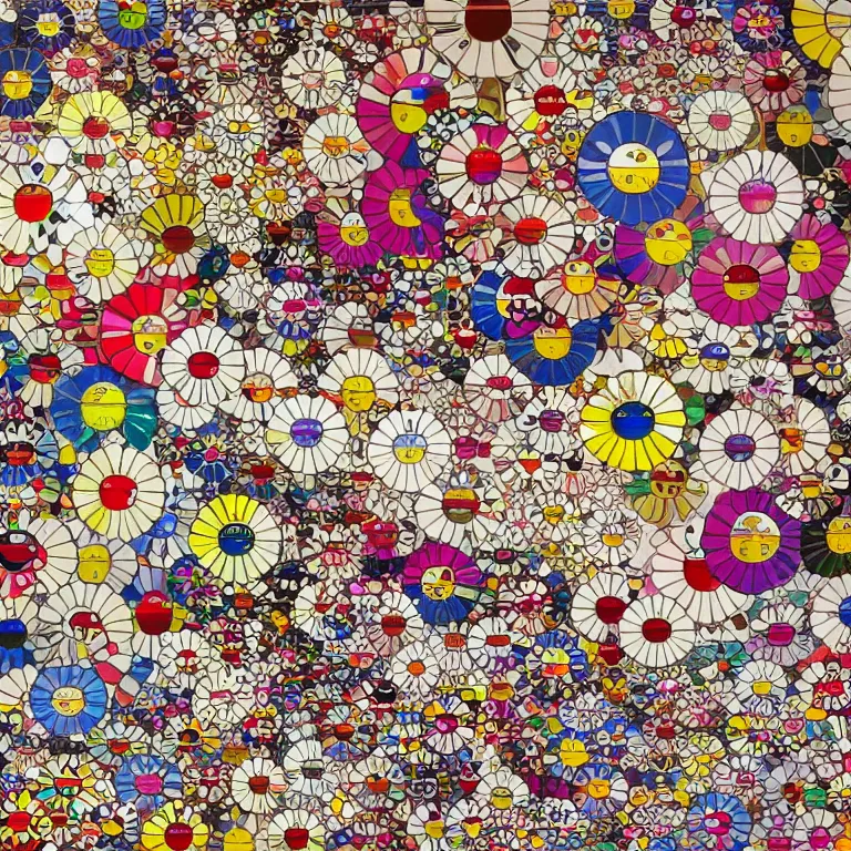 Image similar to japanese silk fan pattern, takashi murakami, digital painting, highly detailed, intricate, elegant, artstation, concept art, beautiful,