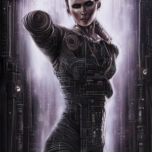 Prompt: neuromancer, painted by stanley artgerm lau