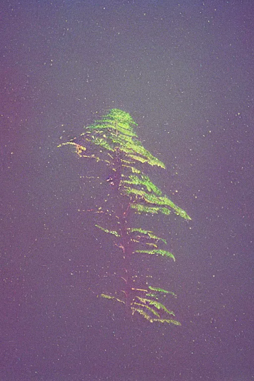 Image similar to kodak portra 4 0 0 photograph of a multi level botanical spaceship in space, telephoto, faded effect, grain,