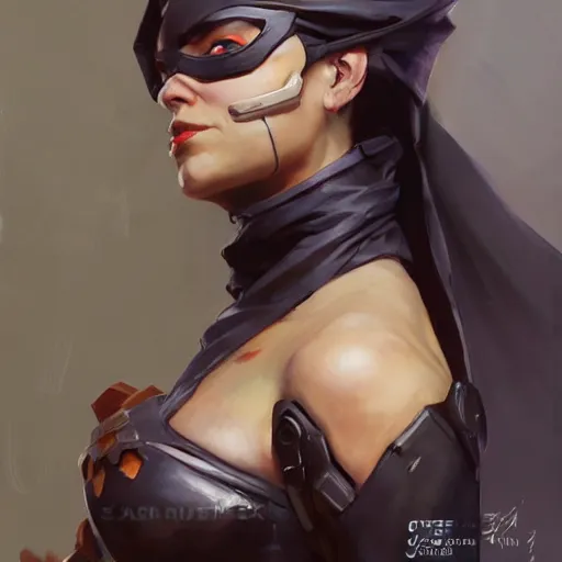 Image similar to greg manchess portrait painting of partially armored marie d'arcanto alias rogue as overwatch character, medium shot, asymmetrical, profile picture, organic painting, sunny day, matte painting, bold shapes, hard edges, street art, trending on artstation, by huang guangjian and gil elvgren and sachin teng