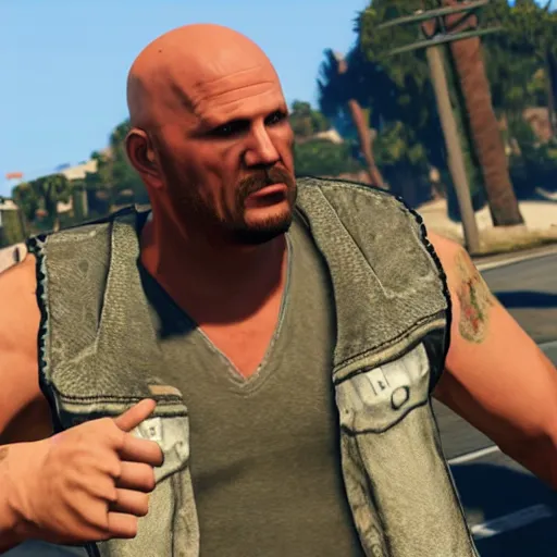 Image similar to Stone Cold Steve Austin in GTA 5