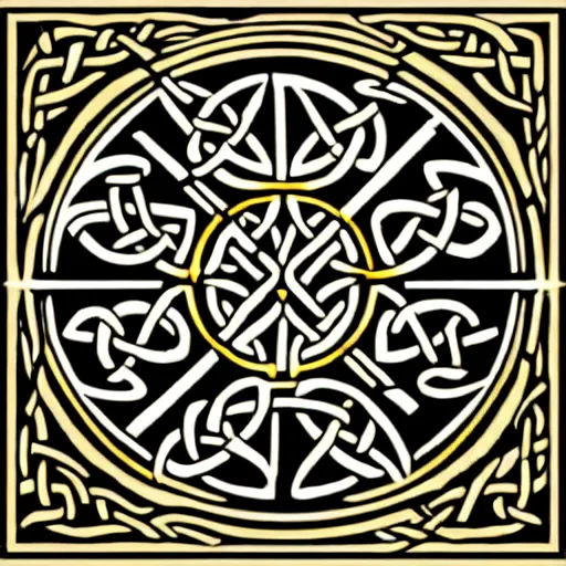Image similar to secret organisation symbol, celtic art style