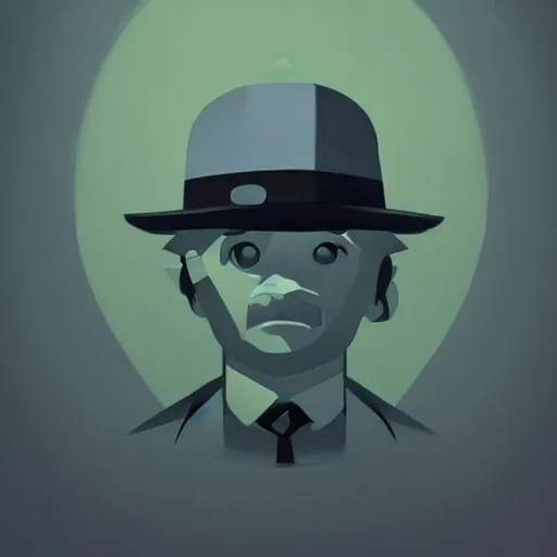 Image similar to face icon stylized minimalist the godfather, loftis, cory behance hd by jesper ejsing, by rhads, makoto shinkai and lois van baarle, ilya kuvshinov, rossdraws global illumination