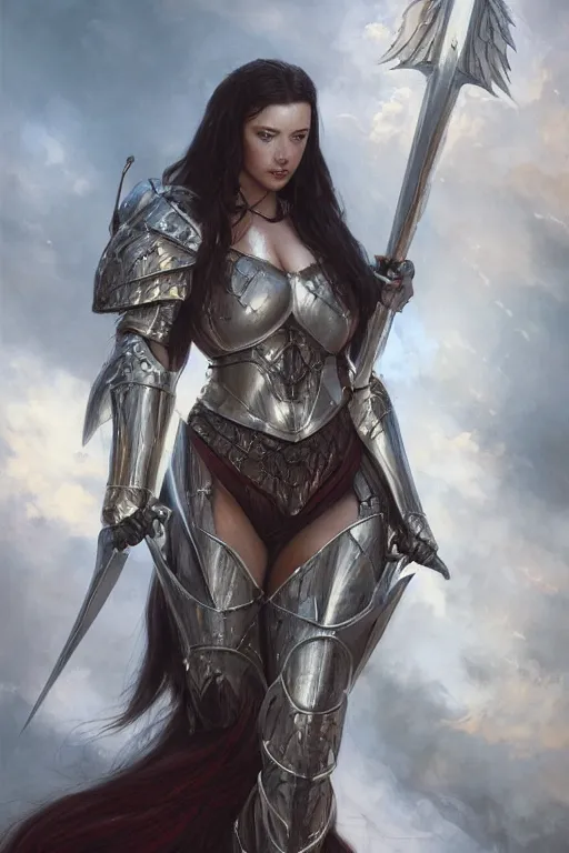 Image similar to angelawhite as a realistic fantasy knight, closeup portrait art by donato giancola and greg rutkowski, digital art, trending on artstation, symmetry!!