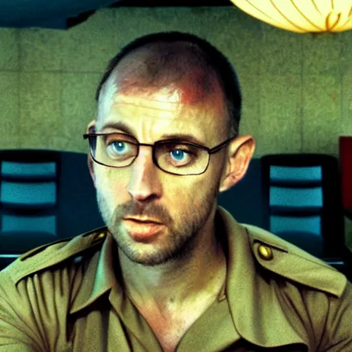 Image similar to steve burns as captain benjamin in apocalypse now, 8k resolution, full HD, cinematic lighting, award winning, anatomically correct