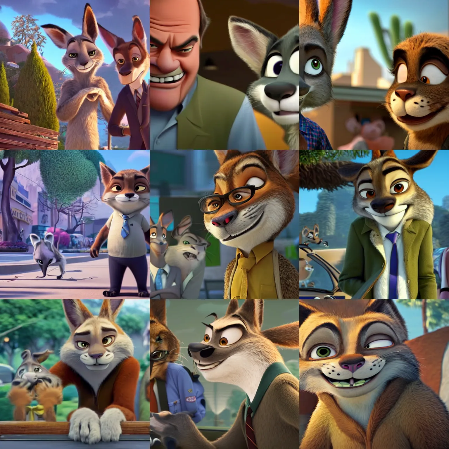Zootopia (2016), Walt Disney Animation Studios, Blu, Stable Diffusion